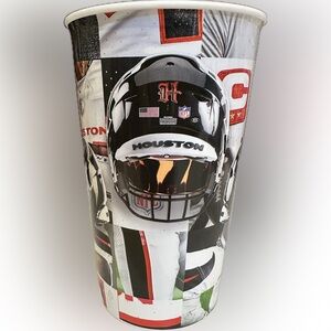 2025 HOUSTON TEXANS WHITE OUT FOOTBALL NFL GAME STADIUM CUP TUMBLER 32oz PARTY